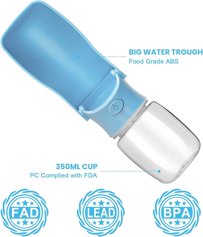 Portable Dog Water Bottle, Foldable Dog Water Bottle Leak Proof Dispenser - Image 2