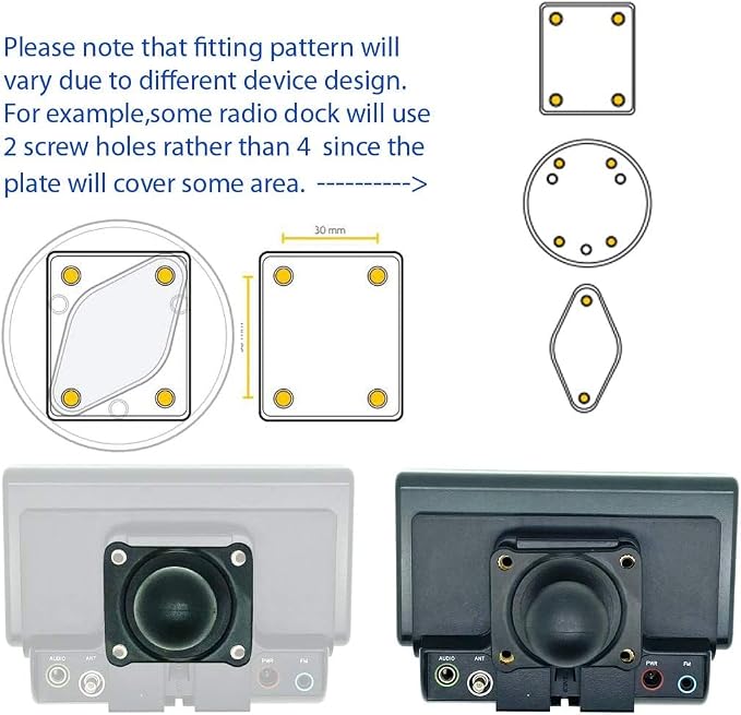 LycoGear Heavy Duty Metal AMPS Hole Pattern ELD Drinks Cup Holder Mount - Image 5