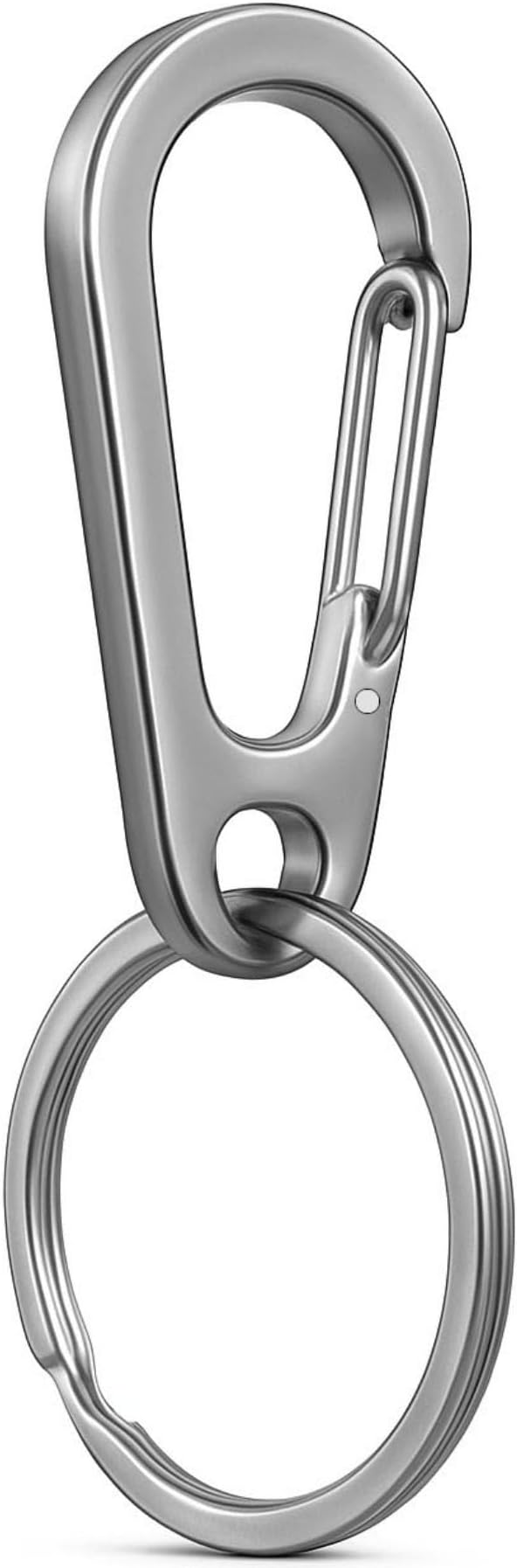 Stainless Steel Carabiner Keychain, Quick Release Heavy Duty Key Clip by Unknown