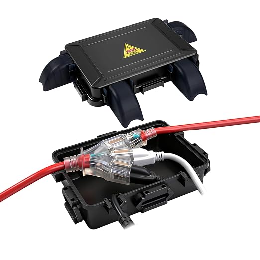 Small Outdoor Electrical Box, Waterproof Extension Cord Cover Weatherproof by DIQMIAQ