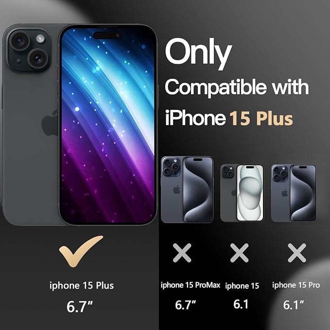 for iPhone 15 Plus Case Heavy Duty Protection Phone Case Cover - Image 2