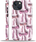 for iPhone 14 Plus Case, HL2 Abstract Ribbons Bows Hybrid 2 Layer Hard Shell by Unknown