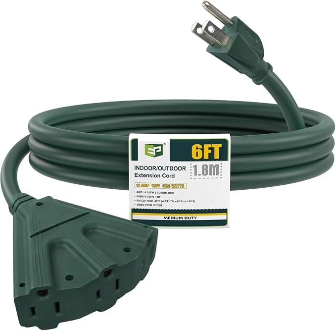 EP 6 Ft Outdoor Extension Cord by ENERGYPRO