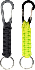 BRAVESHINE Paracord Keychain Carabiner Clip, D Ring Lanyard Hanger Stroller Hook by BRAVESHINE