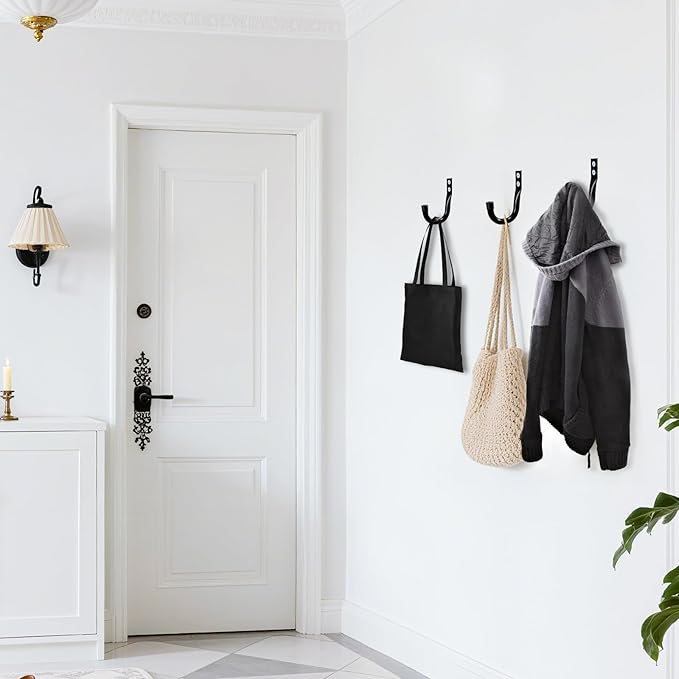 KURUI Metal Wall Hooks for Hanging Heavy Duty, Large Utility J Hooks - Image 5