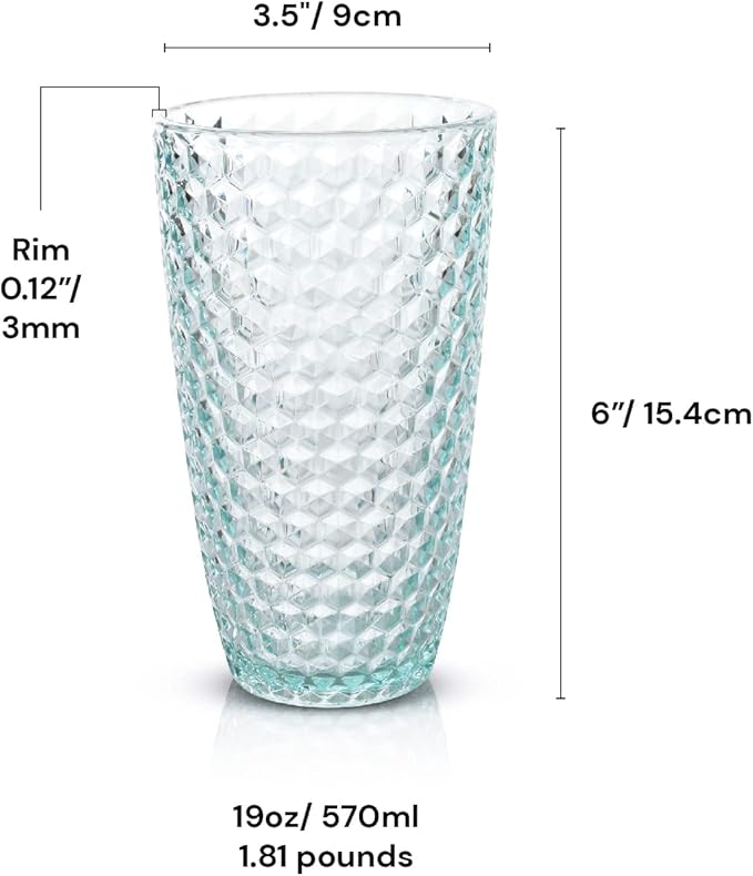 BELLAFORTE - Shatterproof Tritan Plastic Tall Tumbler Teal- 19oz, Laguna Beach - Image 7