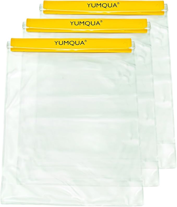 YUMQUA Waterproof Bags Large Size 3 Pack, fits Kayaking Boating Hiking Water by YUMQUA