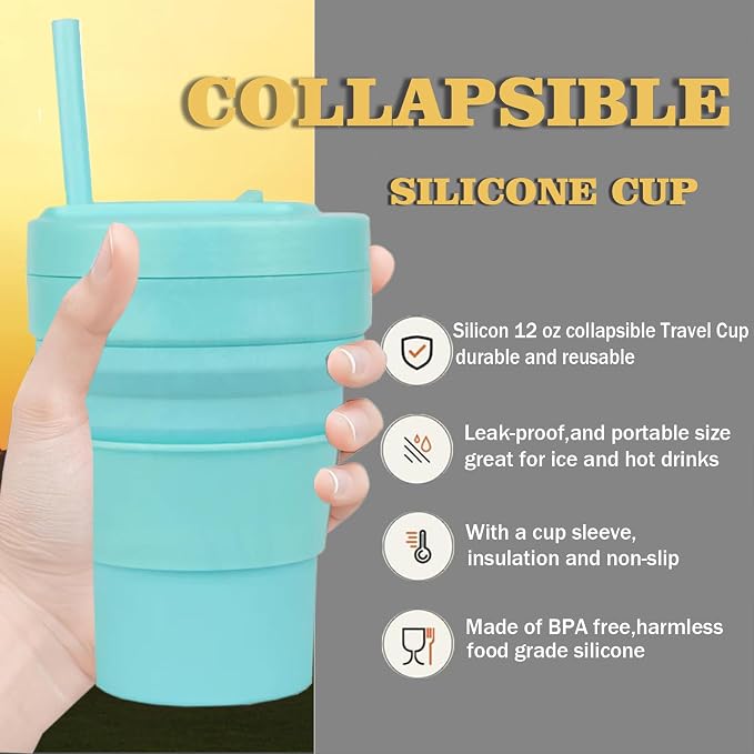 12 oz Collapsible Travel Cup - Image 5