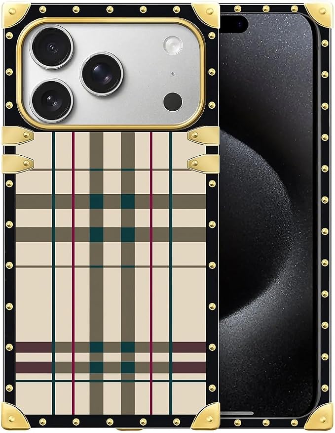 for iPhone 17 Pro Max Case Luxury Golden Decoration by Unknown