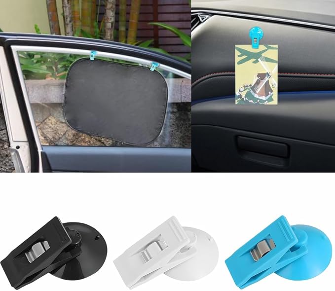 Multi Purpose Suction Cup Clips, Car Sunshade Cloth Fixing Clip, Refrigerator - Image 7