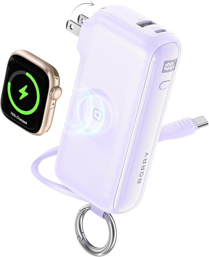 RORRY Flow Portable Charger, 10000mAh 40W Fast Charging Power Bank by RORRY