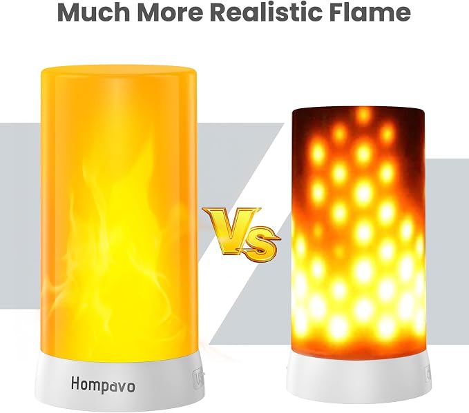 Hompavo 【Upgraded】 LED Flame Lights - Image 4