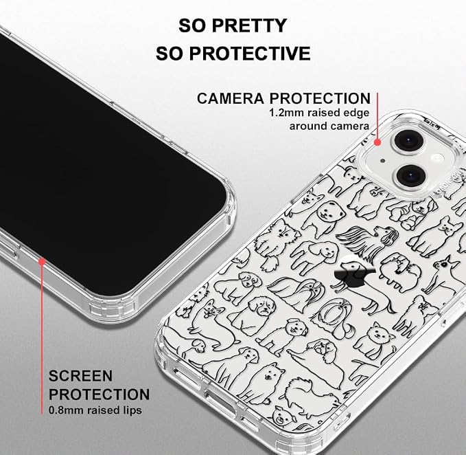 MOSNOVO for iPhone 13/14 Case | Military Grade 6.6ft Drop Tested | Clear - Image 5