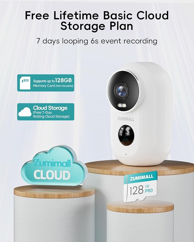 ZUMIMALL Solar Security Cameras Wireless Outdoor, Solar Camera Outdoor Wireless - Image 7