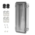 LeMotech Electrical Box, IP67 Waterproof Hinged Clear Cover Stainless Steel by LeMotech