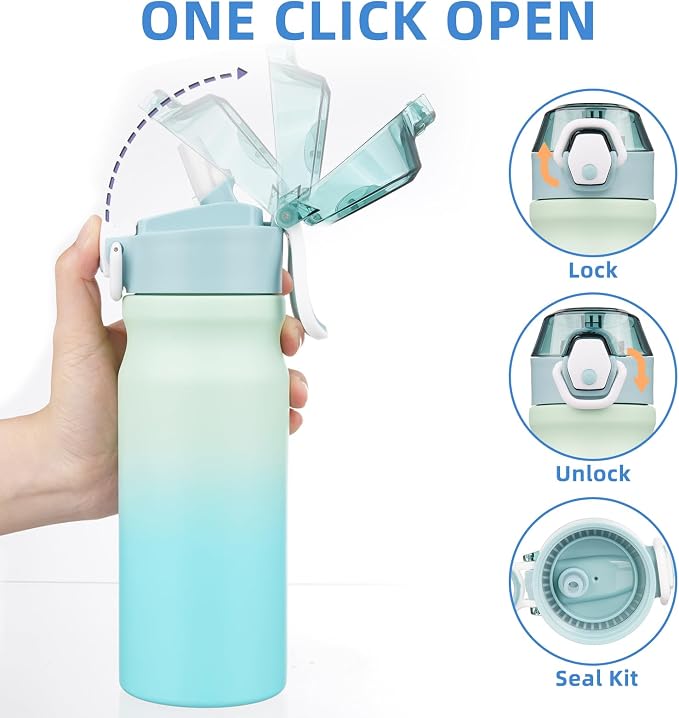 BJPKPK Insulated Water Bottle 18oz Stainless Steel Water Bottles - Image 3