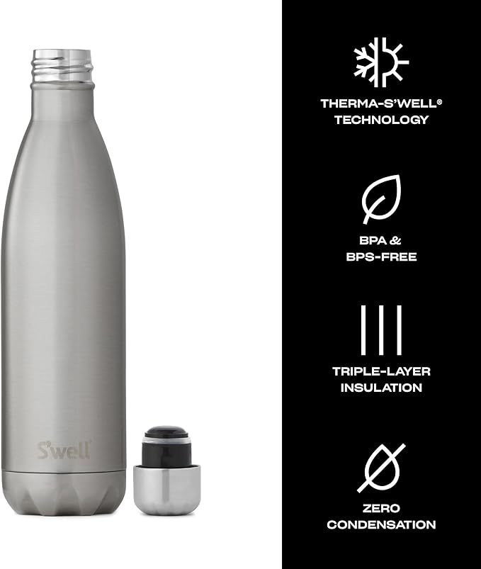 S'well Stainless Steel Water Bottle, Triple Layered Vacuum Insulated Containers - Image 4