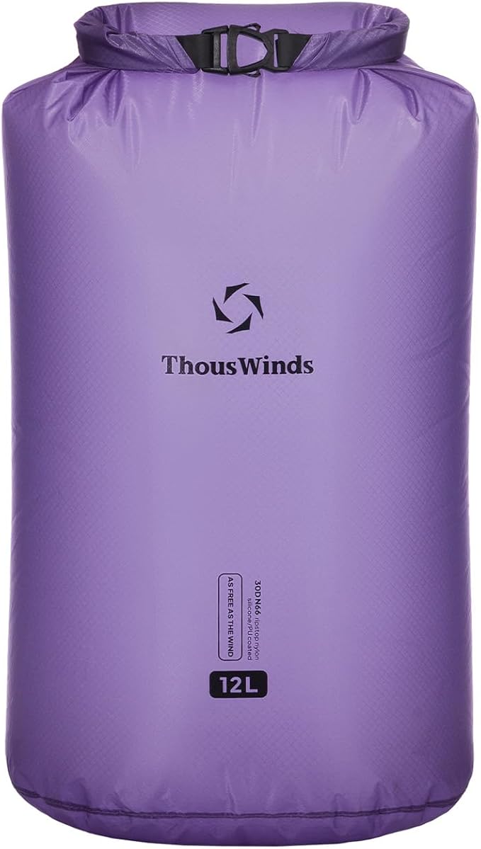 Thous Winds Waterproof Dry Bag, 12 Liter Roll Top Lightweight Storage Sack by ThousWinds