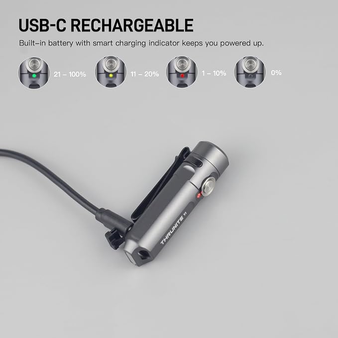 ThruNite Ti Keychain Flashlight, Bright 650 Lumens LED Portable Light, Compact - Image 7
