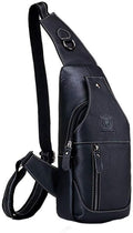 Hebetag Leather Sling Bag Backpack by Hebetag