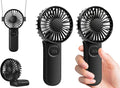 Personal Hand Held Fan for Travel, Foldable Eyelash Neck Fan by VanSmaGo
