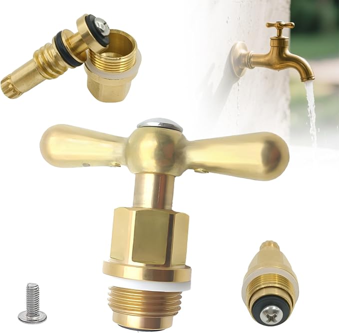 PK1100 Brass Faucet Stem & Bonnet Replacement Kit by Dtructiew