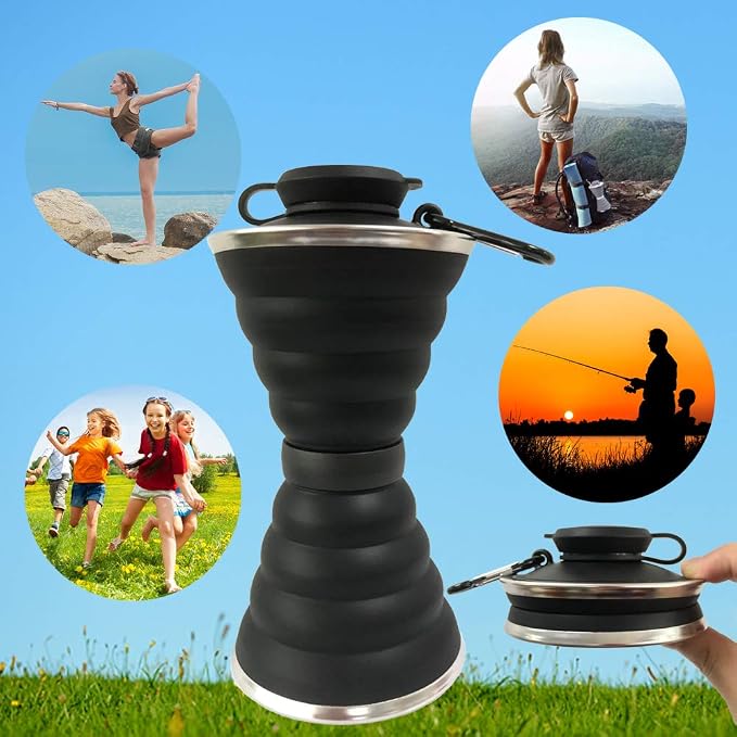 Collapsible Water Bottle, Camping Cup - Image 6