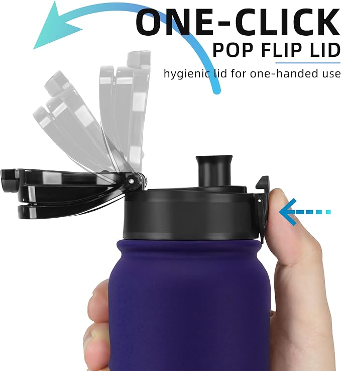 Fanhaw 20 oz Insulated Stainless Steel Water Bottle - Image 3