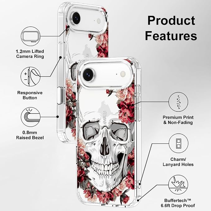 MOSNOVO for iPhone Air Case | Military Grade 6.6ft Drop Tested | Camera Control - Image 7