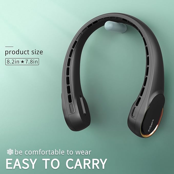 FrSara Neck Fan, Bladeless Neck Fan, Upgraded 4000mAh, Long Endurance, Upgraded - Image 6