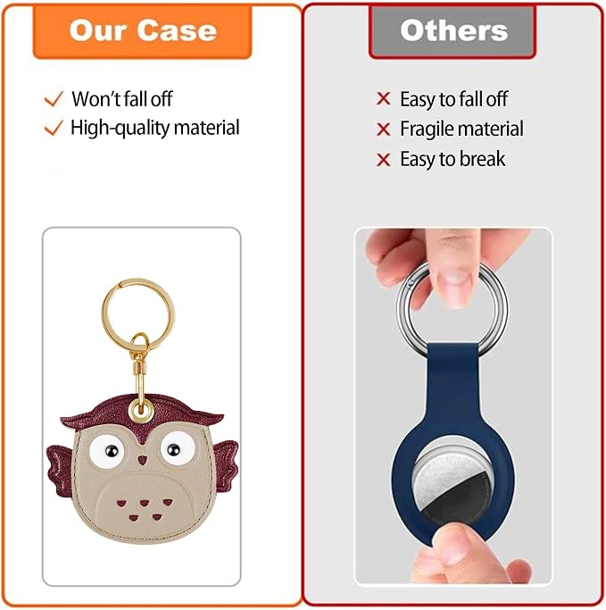 Leather Keychain Case Holder Compatible - Image 7