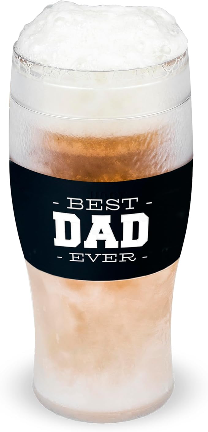 Host Freeze Best Dad Ever Insulated Glass Tumbler by HOST