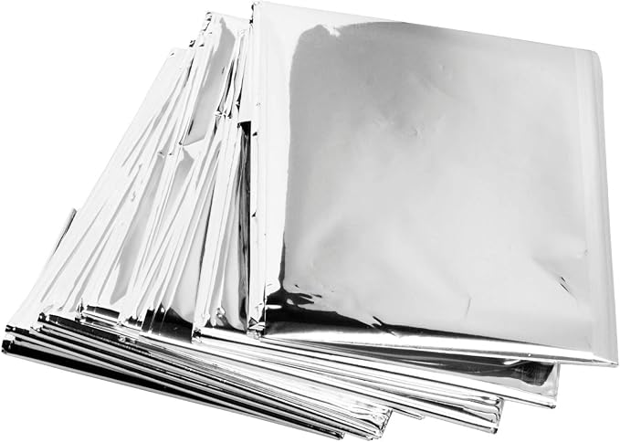 ASA TECHMED Emergency Mylar Thermal Blankets Bulk, Space Blanket Survival kit by ASATECHMED