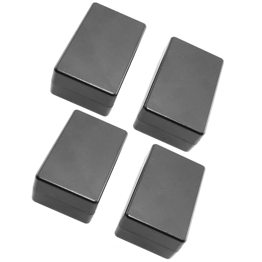DGZZI Electrical Junction Box 4PCS Electric Plastic Black Waterproof Project by Unknown