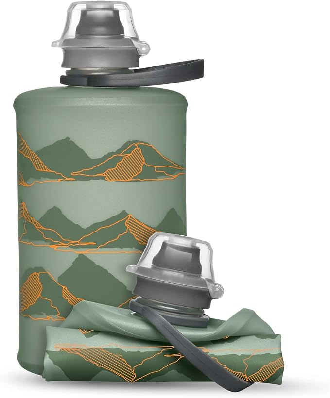 HydraPak Stow Collapsible Water Bottle – 350ml, 1L – Ultralight, Leak-Proof by Hydrapak