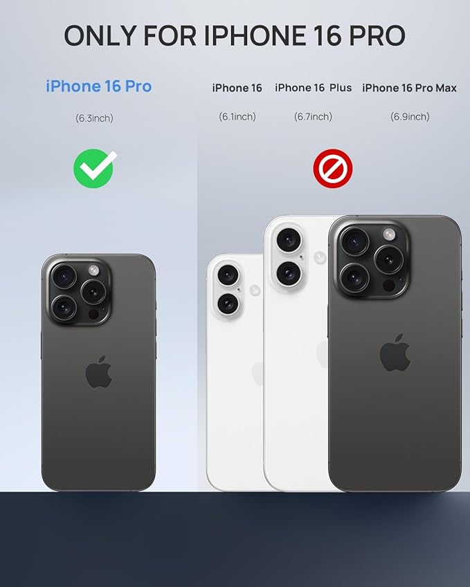 Lanhiem Magnetic for iPhone 16 Pro Case, IP68 Waterproof Dustproof Case - Image 2