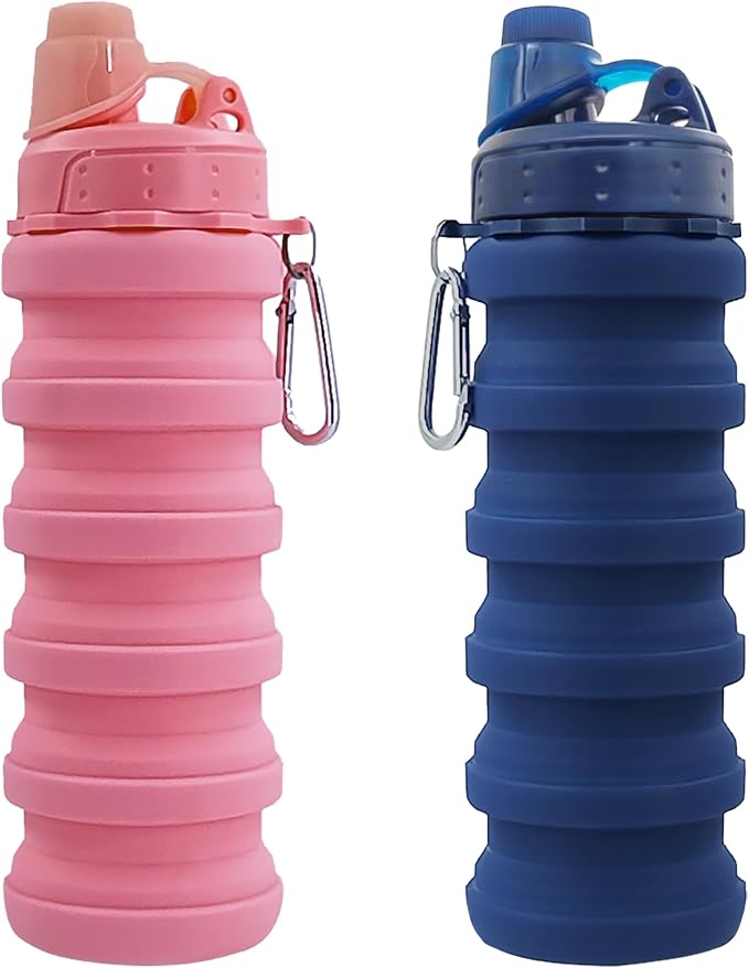 Collapsible Water Bottles Travel water bottle Sports Portable Sport Water by YCTMALL