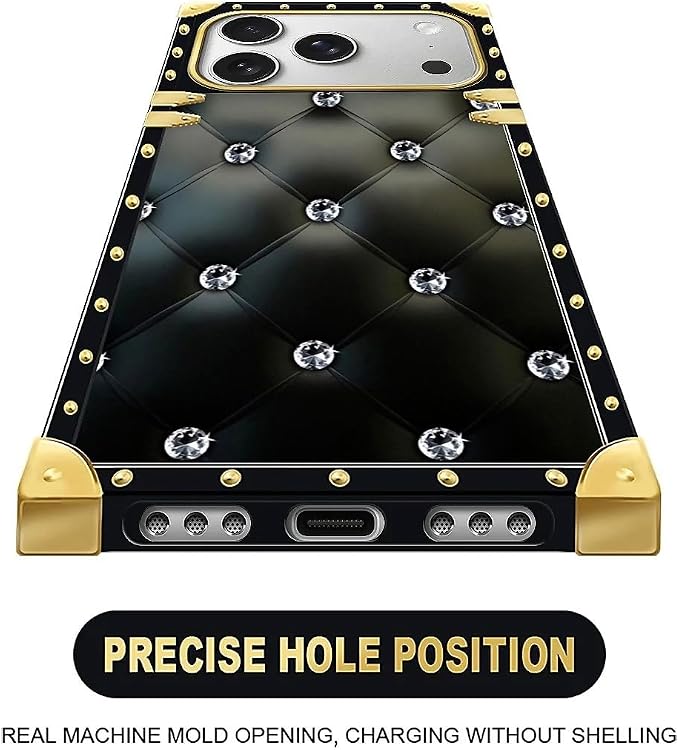 for iPhone 17 Pro Max Case Luxury Golden Decoration - Image 5