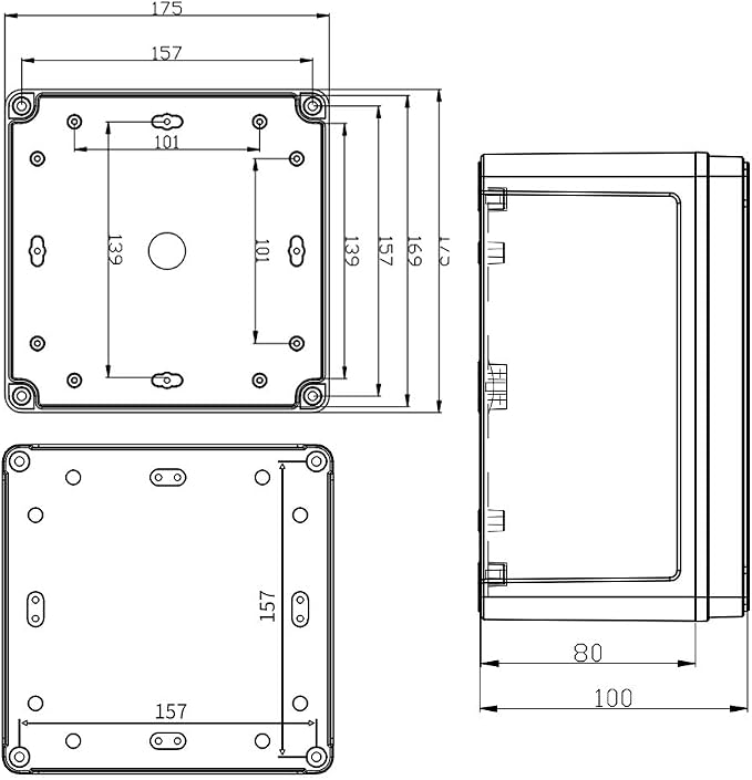 MAKERELE Waterproof Electronic DIY Projects Cable Enclosure Outdoor - Image 2