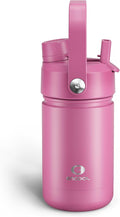 Kids Insulated Water Bottle - 12oz Stainless Steel Water Bottle with Dual Spouts by ENCOOL