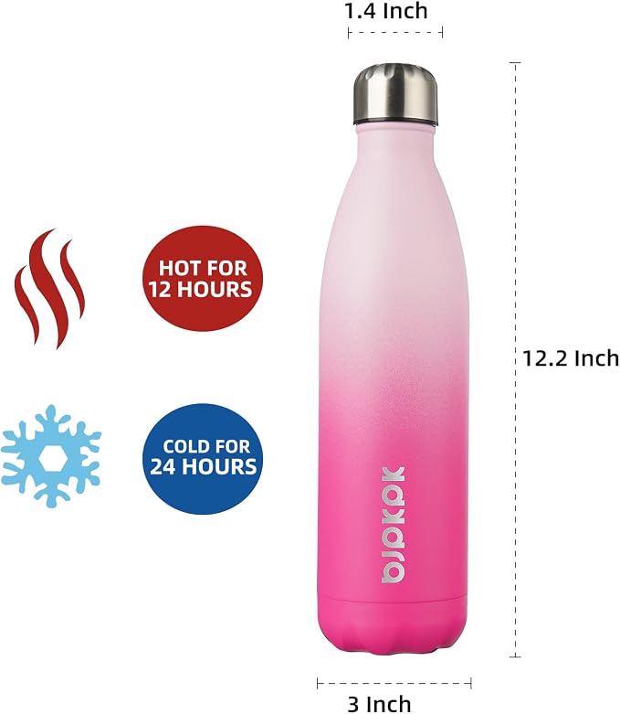 BJPKPK 25oz Insulated Stainless Steel Water Bottles, Sports Water Bottles Keep - Image 2