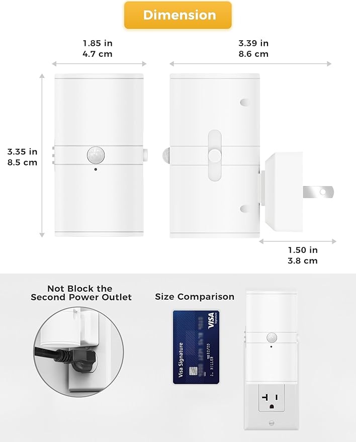 L LOHAS LED Motion Sensor Night Light Plug in, Motion Activated Night Light - Image 5