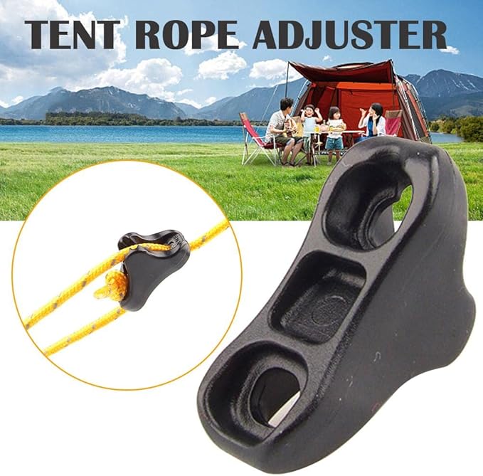 CooBigo 12Pack Ultralight Guyline Tensioners Tent Guyline Cord Rope Adjuster - Image 6