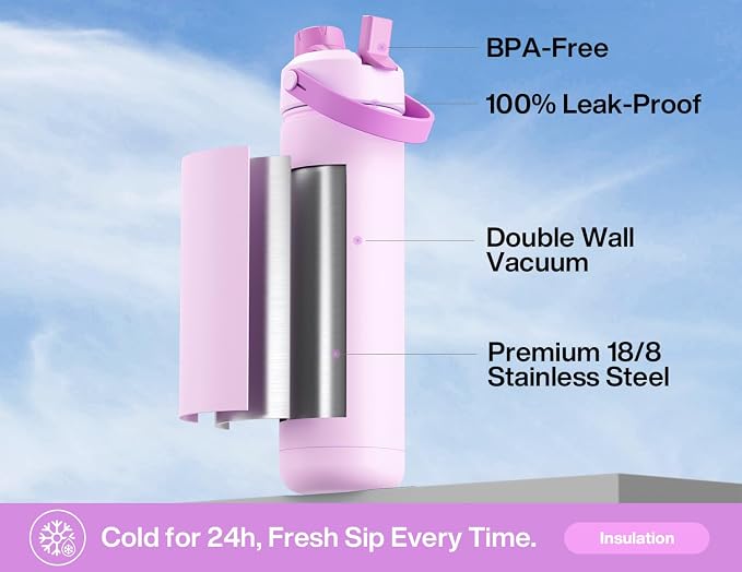 POWCAN 26 oz Insulated Water Bottle - Image 3