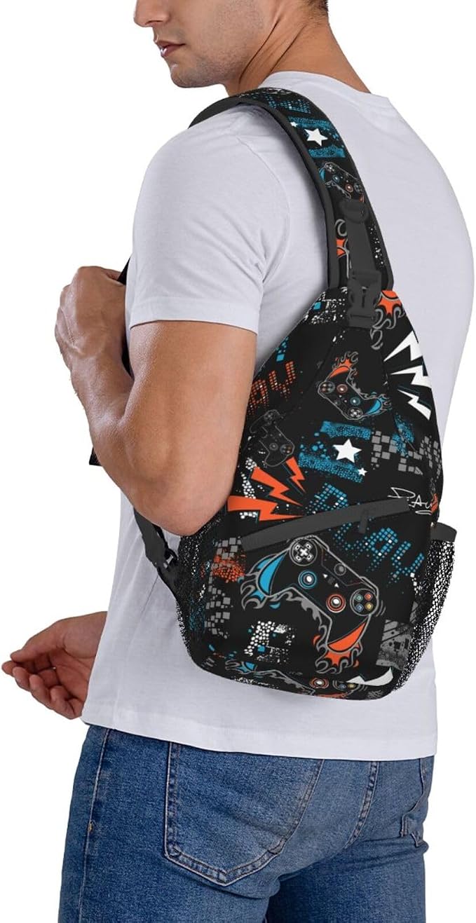 Sling Backpack For Men Hiking Daypack Crossbody Shoulder Bag Travel Chest Pack - Image 4