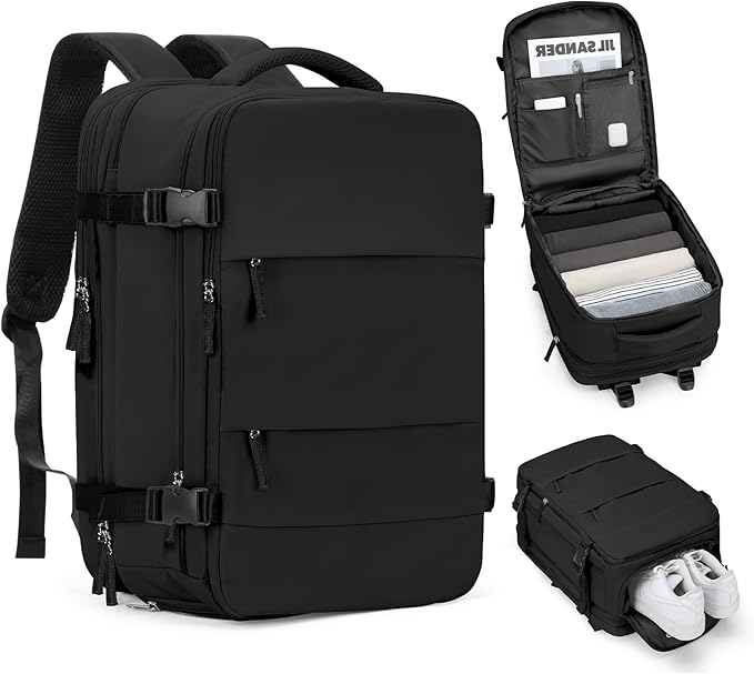 coofay Expandable Backpack For Traveling On Airplane Carry On Backpack For by coofay