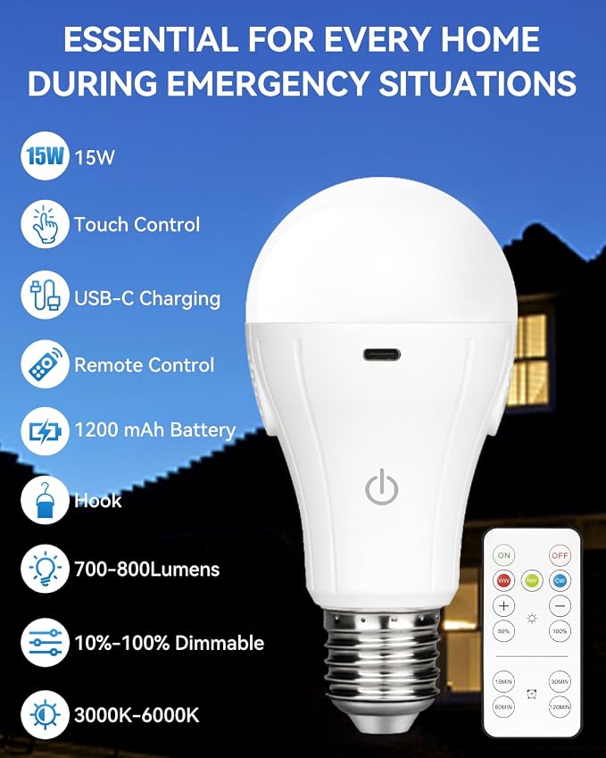 WirelessGlow Rechargeable Light Bulbs - Image 5
