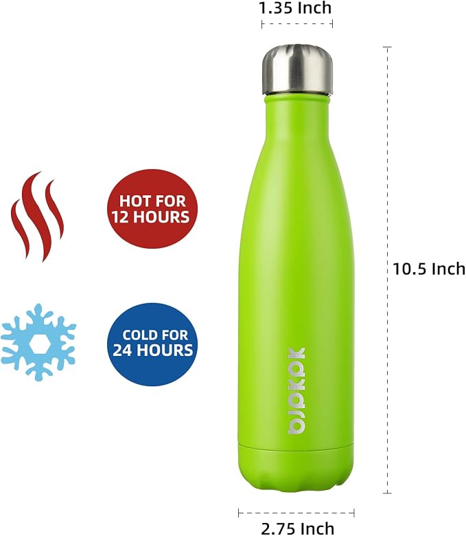BJPKPK 17oz Insulated Stainless Steel Water Bottles, Sports Water Bottles Keep - Image 2