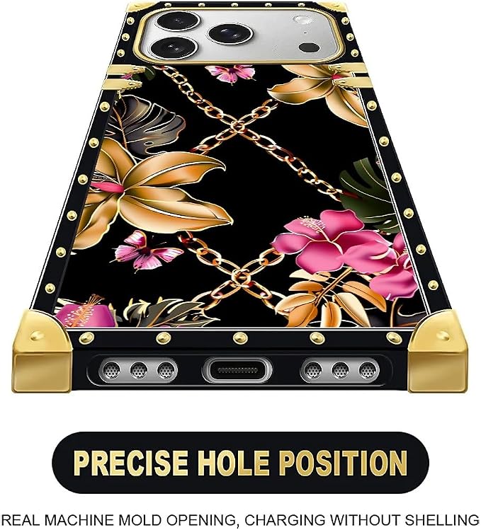 for iPhone 17 Pro Max Case Luxury Golden Decoration - Image 5