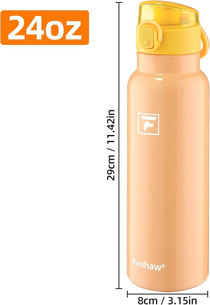 Fanhaw Daylite Series 24 oz Stainless Steel Insulated Water Bottle - Image 6